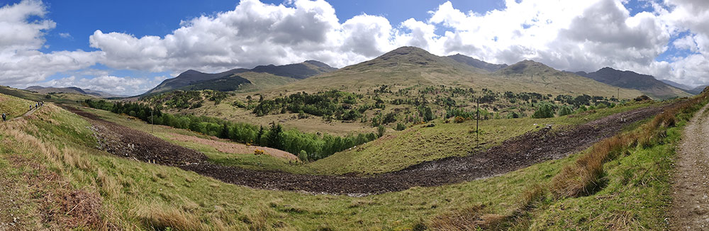 Bild von unterwegs auf dem West Highland Way